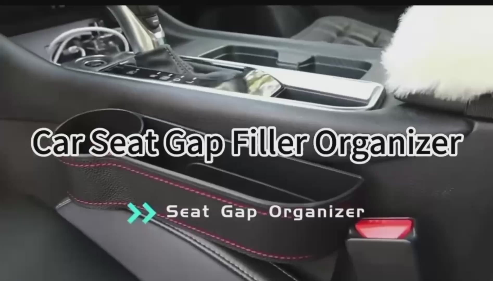 Car seat gap filler organizer video demonstration
